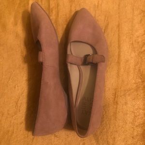 Tan Suede Flats